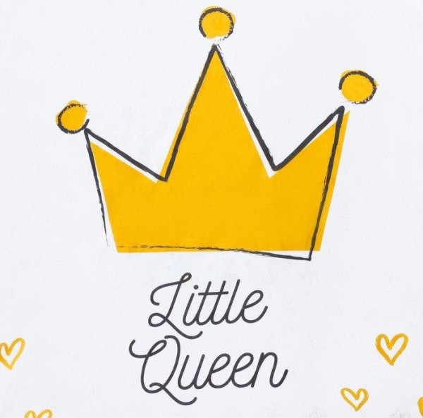 Постельное белье "Этель" 1.5 сп Little queen 143*215 см, 150*214 см, 50*70 см -1 шт,100% хл, бязь