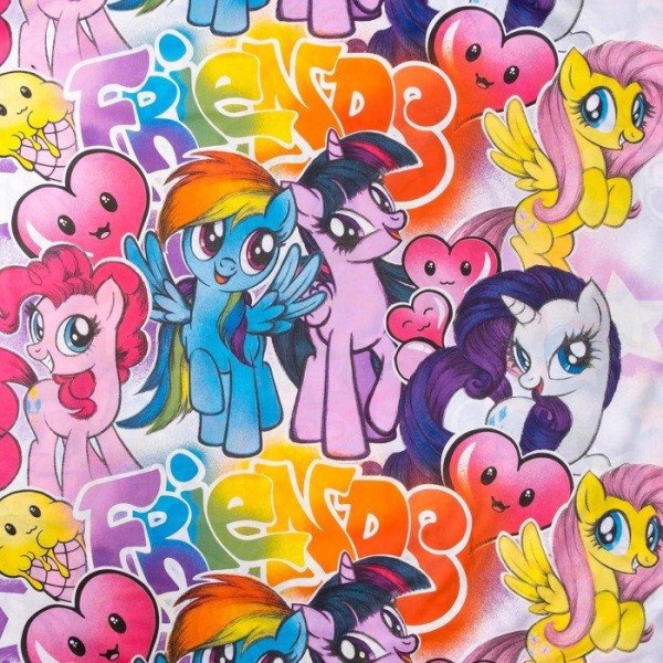 Постельное бельё 1,5 сп My little Pony Neon «Граффити»