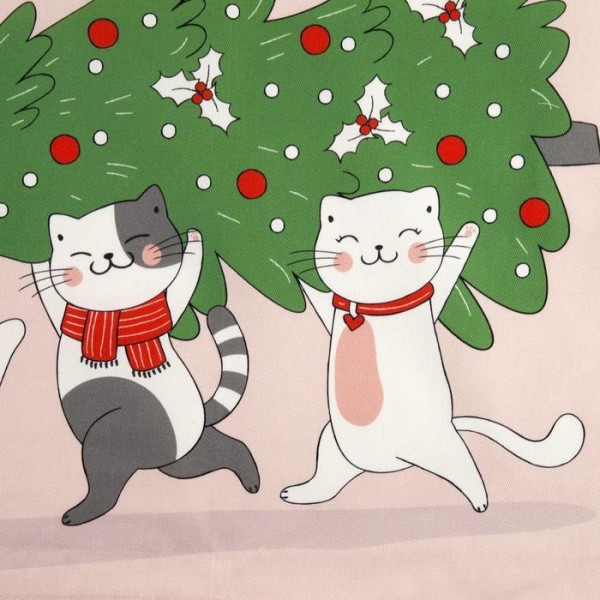 Полотенце "Этель"  Meowy Catmas 40х73 см, 100% хл, саржа 190 гр/м2